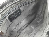 Salvatore Ferragamo Black Patent Leather Shoulder Bag As Is Condition Do0426orde