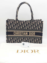 Christian Dior Oblique Embroidery Book Tote Bag Eb1024lrxzsa