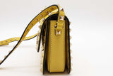 Valentino Garavani Yellow Lime Green Leather Rockstud Crossbody Bag Eb0826lrxde