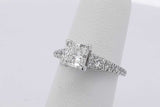 0.96cttw Diamond Ring In 14k White Gold 3.2 Grams Size 4.5 Eb0525lrrzsa