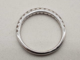 0.24 Cttw Diamonds 14k White Gold 1.9g Half Eternity Band Size 6.5 Do0326lorde