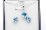 Set Of 5 Gemstone Ensemble Sets In Sterling Silver Eb0925crsa
