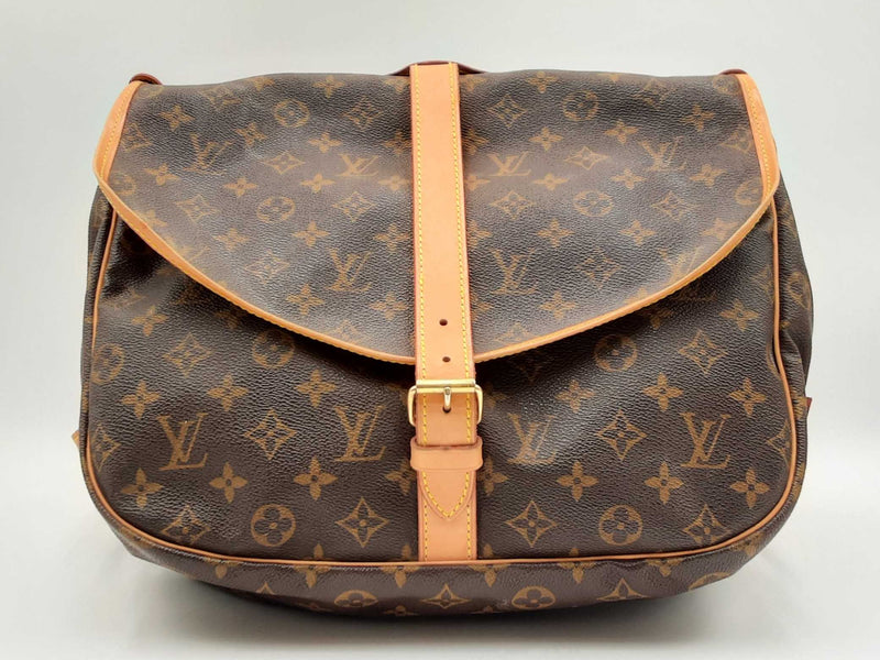 Louis Vuitton Saumur 35 Messenger Bag In Lv Monogram Coated Canvas Fw0125irxdu
