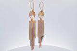 18k Tricolor Waterfall Dangle Earrings 7.1 Grams Eb0626rwxsa