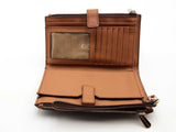 Michael Kors Jet Set Travel Large Logo Continental Wristlet Brown Aa0626orsa