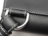 Christian Dior Black Leather Saddle Bag Eb0426erxsa