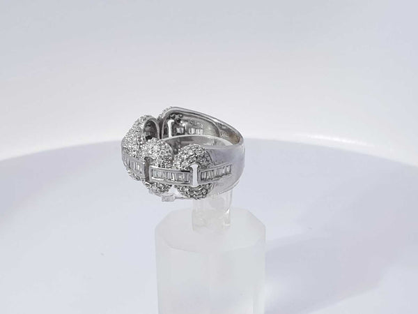 0.70 Cttw Diamond 18k White Gold 7.8 Grams Ring Size 7 Aa1025wzxsa