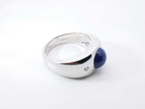 Star Sapphire, Diamond, & 10k White Gold Statement Ring 13.8 Grams Size 10.75 Fw0526crrdu