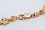 14k Yellow Gold Plumeria Flower Graduated Necklace 19.6 Grams 16 In Eb0826lpxzsa