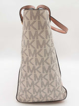 Michael Kors Voyager Ballet Pink Tan Signature Tote Bag Do0525pxde