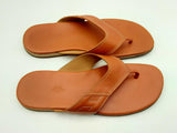 Hermès Thong Sandals In Orange Calfskin Leather Size Eu 45 Us 12 Fw0425pxzdu