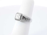 0.56 Cttw Diamond & 10k White Gold Engagement Ring 3.6 Grams Size 5.25 Fw0526ozxdu