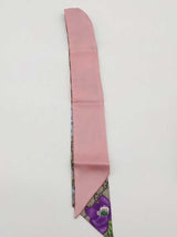 Gucci Gg Monogram Flora Silk Ribbon Scarf Eb0926lxzsa