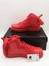 Nike Air Force 1 Foamposite Red High Top Sneakers Sz 10.5 Bv1172-600 Eb0126lxzsa