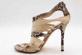 Gucci Python & Leather Heels Size 38.5 Eb0625pxde