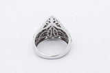 0.63cttw Diamond 10k White Gold Ring 4.6 Grams Size 5.5 Eb0526orxsa
