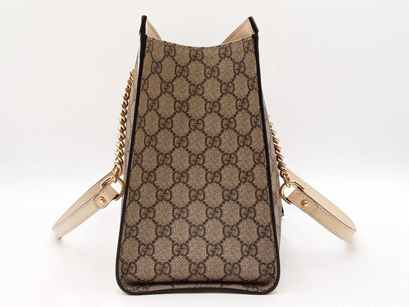 Gucci Medium Padlock Tote In Gg Supreme Monogram Coated Canvas Fw1125prrdu