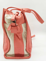 Balenciaga Bazar 2 Way Pink White Leather Shoulder Tote Bag Do0625pxzde
