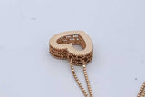 14k Yellow Gold Box Chain & Heart Pendant 2.8 Grams 18 Inch Eb0526lcrde