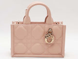 Christian Dior Mini Dior Book Tote Macrocannage Rose Handbag Aa0526lzxzsa