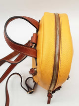 Dooney & Bourke Ronnie Dandelion Yellow Pebble Grained Backpack Do0725oxde