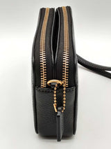 Coach Kira Black Polished Pebble Leather Crossbody Bag Do1124wrde