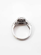 0.61 Cttw Diamond & 14k White Gold Engagement Ring 2.9 Grams Size 4 Fw0826wrzdu