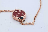 Van Cleef & Arpels 18k Rose Gold Ladybug Bracelet 4 Grams 7 Inch Eb0926lrxzde