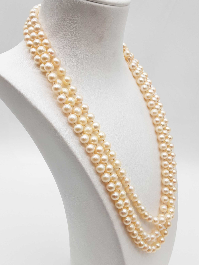 Pearl Cord Necklace 87.1g 62 In Do1224loxde