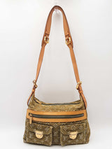 Louis Vuitton Baggy Pm Shoulder Bag In Lichen Green Denim Fw0526lxzxdu