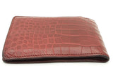 Louis Vuitton Red Crocodile Leather Bifold Wallet Do0926ixzde