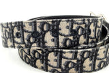 Christian Dior Reversible Oblique Jacquard & Blue Leather Belt Eb0225lcrsa