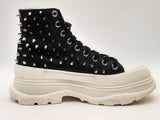 Alexander Mcqueen Tread Slick Punk Spike Black Shoes Size 9 Aa0825lzxsa