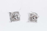 0.5cttw Diamond Stud Screwback Earrings In 14k White Gold 3.8 Grams Eb0826osxsa