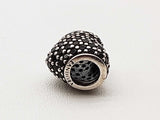 Pandora Pave Set Black Cz Heart 0.925 Sterling Silver Charm Do0424rde