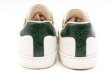 Gucci Aces White Leather Web Sneakers Size 8 Eb0726lrxsa