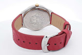 Versace 38mm Quartz Logo Halo Red Leather Strap Watch Eb0726lcrdu