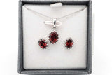 Set Of 5 Gemstone Ensemble Sets In Sterling Silver Eb0925crsa
