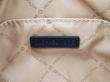 Michael Kors Jet Set Large Navy Logo Crossbody In Fruit Print Canvas Fw0826pzdu