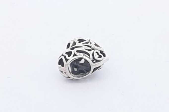 Pandora Sterling Silver Mom Heart Charm 1.1 Grams Eb0824rsa