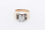 1.24cttw Diamond Ring In 14k Yellow Gold 5.8 Grams Size 5 Eb0826ssxsa