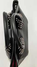 Christian Louboutin Eloise Grained Calfskin Spiked Handbag Sd0625pzxdu