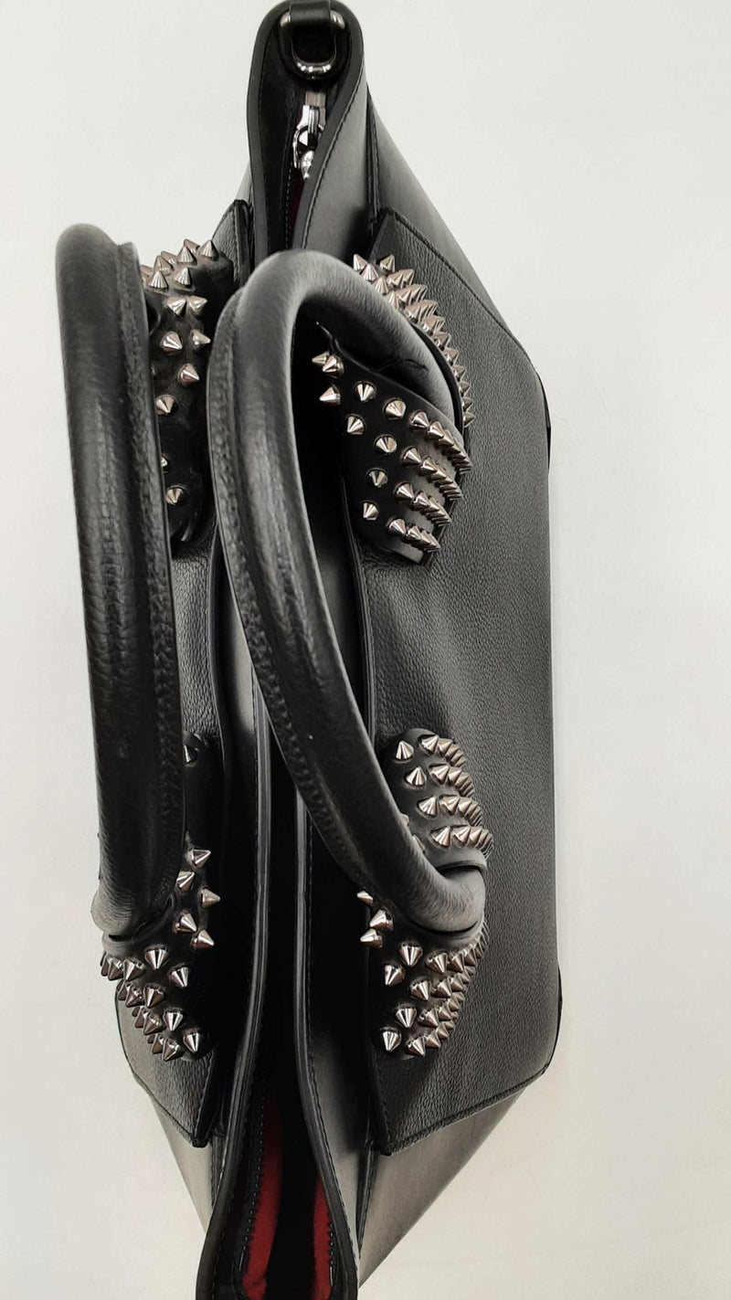 Christian Louboutin Eloise Grained Calfskin Spiked Handbag Sd0625pzxdu