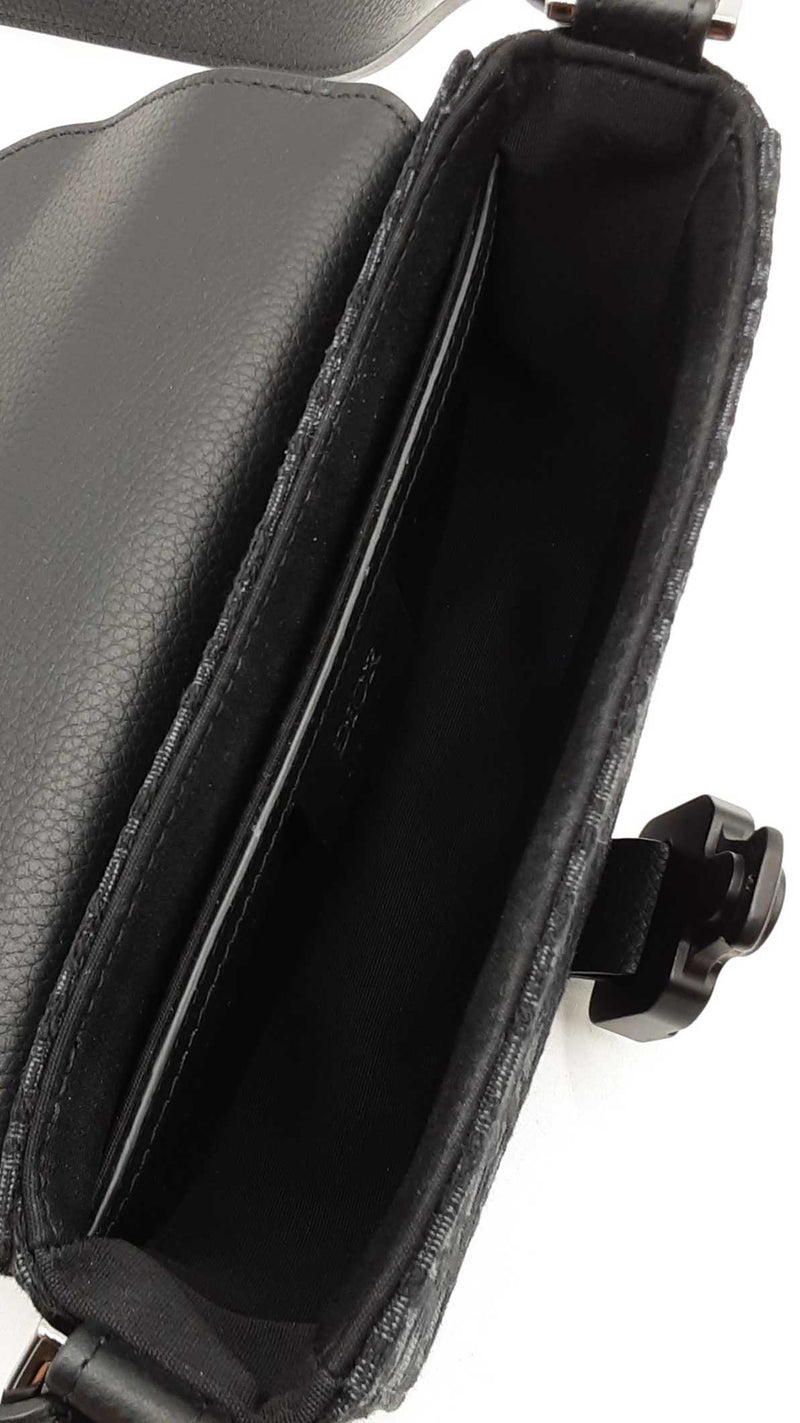 Christian Dior Saddle Messenger Bag In Oblique Jacquard & Leather Fw1025lpzxdu