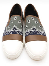 Etro Paisley Pattern Canvas Slip On Sneakers Size 43 Eb0426lxzde