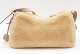 Prada Shearling Ecru Shoulder Bag Eb0526loxzde