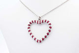 Tiffany & Co. Picasso Palina 925 Purple Enamel Swirl Heart Necklace Eb0125loxdu
