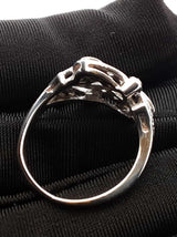 0.38 Cttw Diamond & 12k White Gold Cocktail Ring 4 Grams Size 7.5 Fw0826oirdu