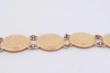 18k Yellow Gold Link Bracelet 19 Grams 6 Inch Eb1225exzsa