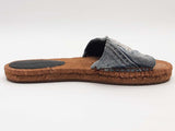 Dolce & Gabbana Denim Dg Espadrille Slides Blue Size 38 Aa0126lrzsa